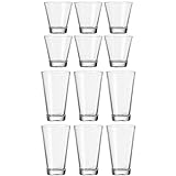 Leonardo Ciao Trink-Glas 12er Set, Trink-Becher aus Glas,...