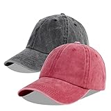 LANGZHEN Unisex Baseball Cap 100% Baumwolle Fits Männer Frauen Washed...