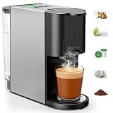 Gidgimo 5 in 1 Kapsel Kaffeemaschine für NES/DG/K-CUP/ESE(44mm)/Gemahlener...
