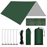 GLINKADO Zeltplane,Tarp Wasserdicht 3x3, Anti-UV Sonnen Regen Schutz Schnee...