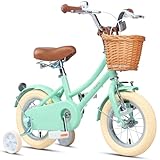 Glerc 12 Zoll Kinder Mädchen Fahrrad für 3 4 5 Jahre alt kleine Mädchen...
