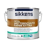 Sikkens Mineral Cetol Wetterschutzfarbe Extra, Weiß 2,5l