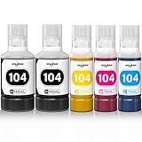 Spaceink Tinte 104 Multipack kompatibel für Epson 104 Tinte ET-2870...