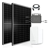 Balkonkraftwerk 1170W Solaranlage mit Speicher Marstek 2240W, 800W Marstek...