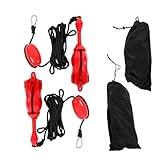 munirater 2er Pack Klappanker Set 3,2kg rot mit faltbarer Kralle