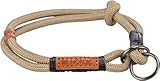 TRIXIE Zugstopp-Hundehalsband BE Nordic L Sand/schwarz, Komfortables...