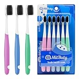 MitButy Zahnbürste Weich, 6er-Pack, Handzahnbürste für Erwachsene,...