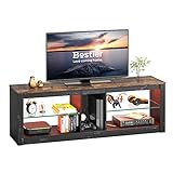 Bestier TV-Schrank, Lowboard für 65 Zoll & kleinere TVs, 140 x 35 x 47 cm,...