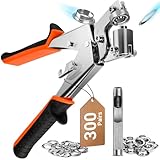 Naxup Ösenzange, Profi Ösenzange Set mit 300 Ösen (Ø 10mm), ösenzange...