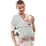 vrbabies Babytrage für Neugeborene ab Geburt Extra Weich, Bauchtrage...