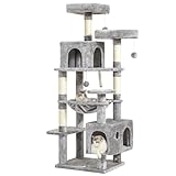 MSmask Kratzbaum groß, L Katzenbaum Stabil, Katzenkratzbaum mit 2...