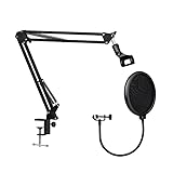 Verstellbarer Mikrofonständer, Galgenarm, Klemme, Tischständerhalter,...