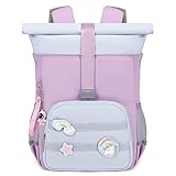 Travistar Kinderrucksack für 3-8 Jahre Mädchen - Rolltop Kindergarten...