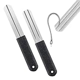 2 Stück Fischhakenschärfer,Dart Schleifstein,Doppelseitiger Hook...