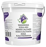 SOLUP Waschsoda 4kg im Eimer I Reines Soda Pulver zum Putzen & Entkalken I...