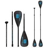 Brunelli Carbon PRO Kajak Dual Tech Paddle 2-in-1 SUP Paddel 4-teilig...
