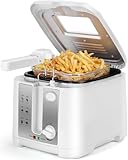 Aigostar 2,5L Fritteuse (1650W) - abnehmbarem Korb, Temperaturregelung,...