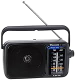 Panasonic RF-2400DEG-K Tragbares Radio mit Griff, Netz- oder...