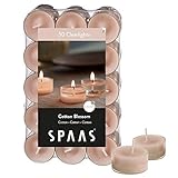 Spaas 30 Duftenden Clearlights, Teelichter mit durchsichtigem Halter, ±...