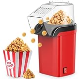 QEANY 1200w Popcornmaschine,Heißluft Popcorn Maker,Heißluft Popcorn Maker...