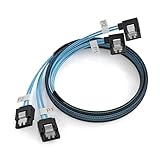 OIKWAN SATA-III-Kabel, 2er-Pack, 90 Grad, 48,3 cm, 6 Gbit/s, rechtwinklig,...
