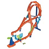 Hot Wheels - Trackset mit 1 Fahrzeug, Rennstrecke mit 8er-Kurve für Stunt-...