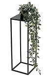 DanDiBo Blumenhocker Metall Schwarz Eckig 50 - 70 cm Blumenständer...