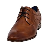 bugatti Herren Business Halbschuh aus Hochwertigem Leder, Derby mit...