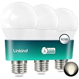 Linkind Ultraeffiziente E27 LED Lampe, 3,8W=60W, 4000K Neutralweiß mit...