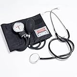 GIMA YTON Classic Aneroid-Blutdruckmessgerät mit Stethoskop, Nylonarmband...