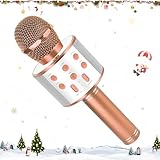 KEWUZY Drahtloses Bluetooth Mikrofon Karaoke, Mikrofon Kinder, Spielzeug...