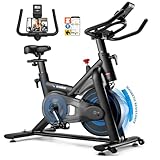 Wenoker Heimtrainer Fahrrad mit App, Leises Ergometer Hometrainer Fahrrad...
