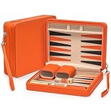 Yellow Mountain Imports Backgammon-Mini-Spiel-Set in Reisegröße,...