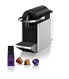 Nespresso De'Longhi Pixie EN127.S Kaffekapselmaschine, zwei...