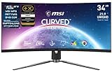 MSI ARTYMIS 343CQRDE 34 Inch 1000R Curved Gaming Monitor, 3440 x 1440...