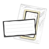 itenga 50x Buchetiketten I Schulheft Etiketten I Namensschild beschreibbar...