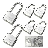 6 Stück Vorhängeschloss mit Schlüssel Set: 4×30mm Kurzbügel + 2×40mm...