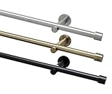 Garduna 100cm Gardinenstange Ø 16mm 'Cap' modern, 1-lauf, #...
