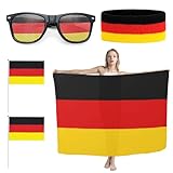 EM 2025 Fanartikel Deutschland Fahne, Deutschland Flagge 90x150cm,...