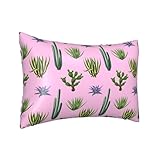 Seidenkissenbezug für Haar und Haut, Queen-Size, Kaktus, Aloe Vera,...