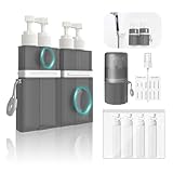 YOTIME 4in1 Reiseflaschen Set, TSA Genehmigt Auslaufsichere...
