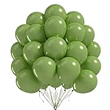 Gleemix 100 Stück Luftballons Grün Geburtstagsdeko, 5 Zoll Retro...