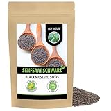 Alpi Nature Senfkörner schwarz braun 500g, Senfsaat schwarz, Senfsamen,...