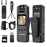 kaysunlink Körperkamera mit Audio- und Videoaufnahme, 1080P FHD,...