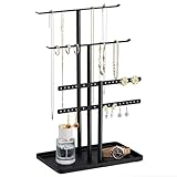 Schwarz Schmuck Organizers, Schmuckständer 32cm Groß, 4 Ebenen Robust...