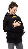Viva la Mama Schwangerschaftsmode Umstandsjacke Tragepullover warm Jacke...
