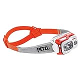 PETZL - Stirnlampe SWIFT RL - Unisex, Rot, Einheitsgröße, Automatisch,...