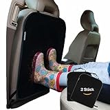 Kewago Rückenlehnenschutz Auto Kinder 2 Stück schwarz - Trittschutz...