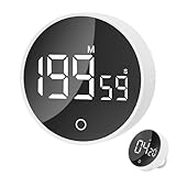 Foyucool 199 Minuten Countdown Küchentimer, LED-Anzeige Timer Digital, 2...