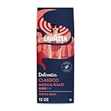 Lavazza Classico Whole Bean Coffee Blend Medium Roast 12oz, Classico,...